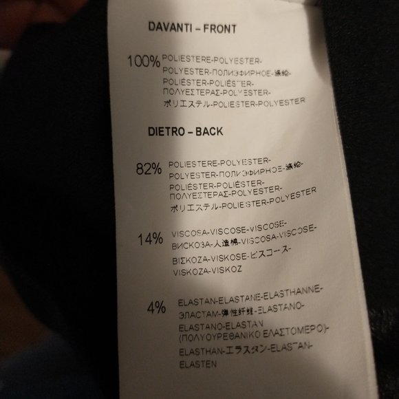 Rinascimento - Faux-leather Sheer Sleeves Little Black Dress (Made in Italy) - Picture 4 of 11